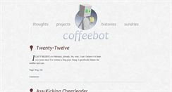 Desktop Screenshot of coffeebot.net